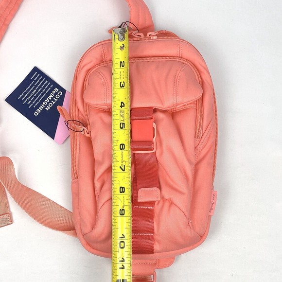 NWT Vera Bradley Utility Sling Backpack Desert Flower Pink Recycled Cotton - Picture 13 of 16